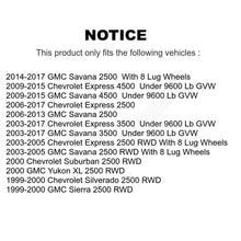 Load image into Gallery viewer, Front Wheel Bearing Hub Assembly Pair For Chevrolet Express 3500 2500 GMC Savana