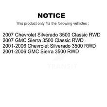 Charger l'image dans la galerie, Front Wheel Bearing &amp; Hub Assembly Pair For Chevrolet Silverado 3500 GMC Sierra