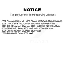 Charger l'image dans la galerie, Front Wheel Bearing &amp; Hub Assembly Pair For Chevrolet Silverado 3500 GMC Sierra