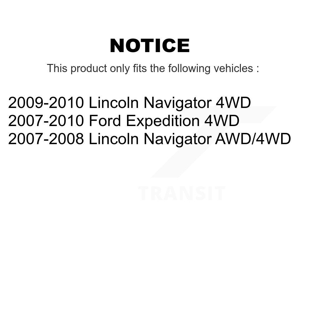 Front Wheel Bearing And Hub Assembly Pair For Ford Expedition Lincoln Navigator