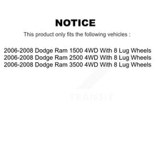 Charger l'image dans la galerie, Front Wheel Bearing And Hub Assembly Pair For 2006-2008 Dodge Ram 1500 2500 3500