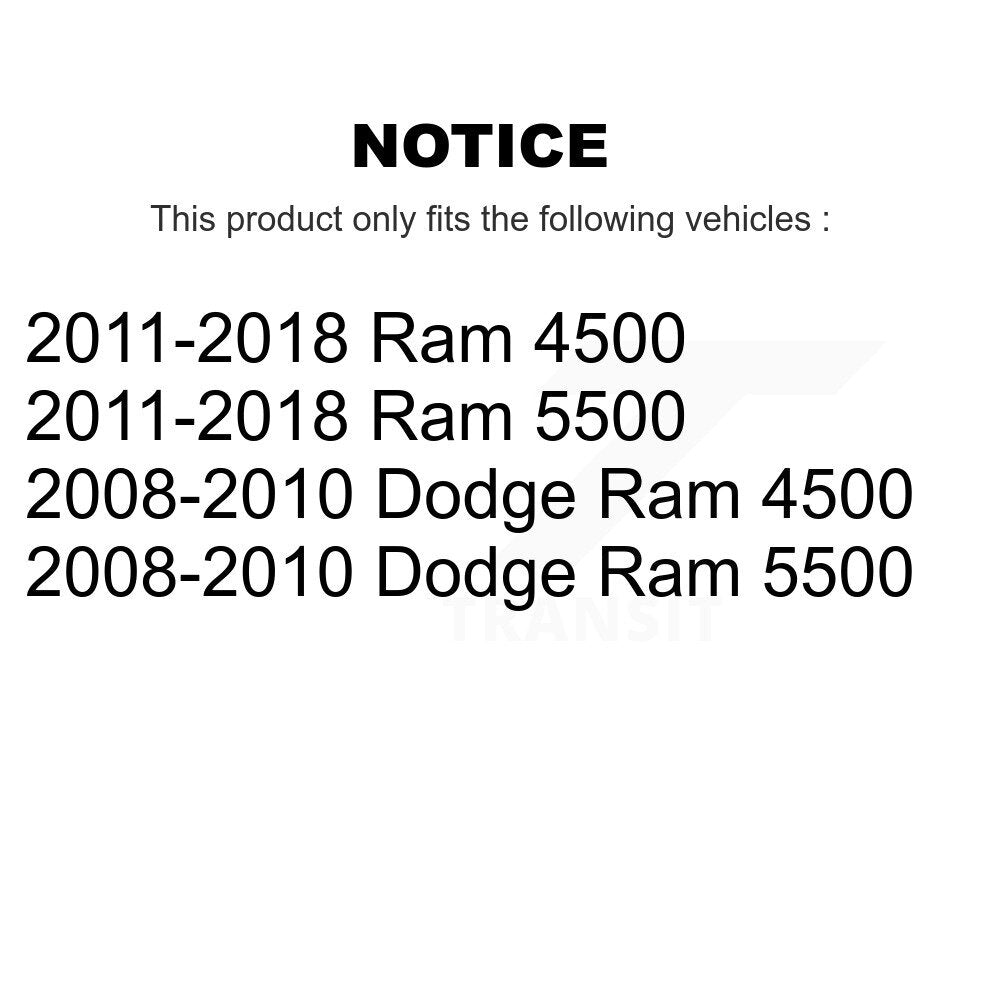Front Wheel Bearing And Hub Assembly Pair For Ram 5500 Dodge 4500