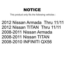 Load image into Gallery viewer, Front Wheel Bearing And Hub Assembly Pair For Nissan Titan Armada Infiniti QX56