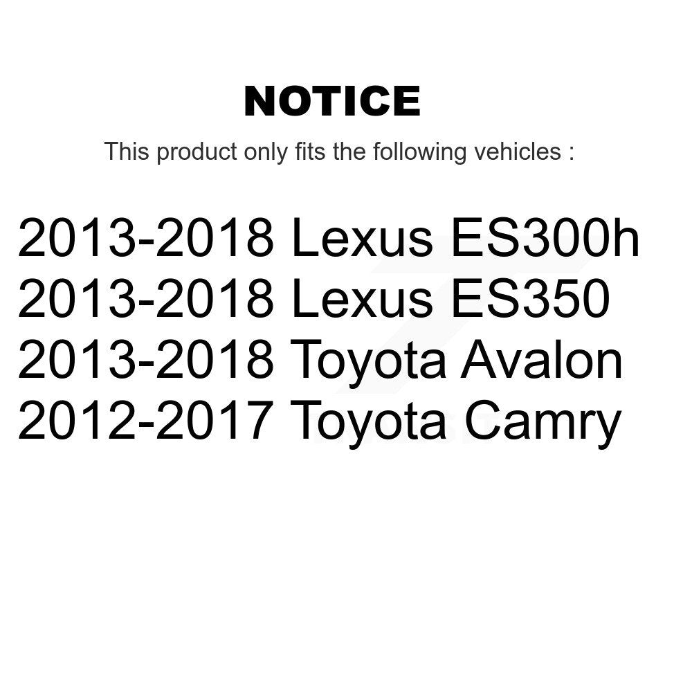 Rear Wheel Bearing And Hub Assembly Kit For Toyota Camry Avalon