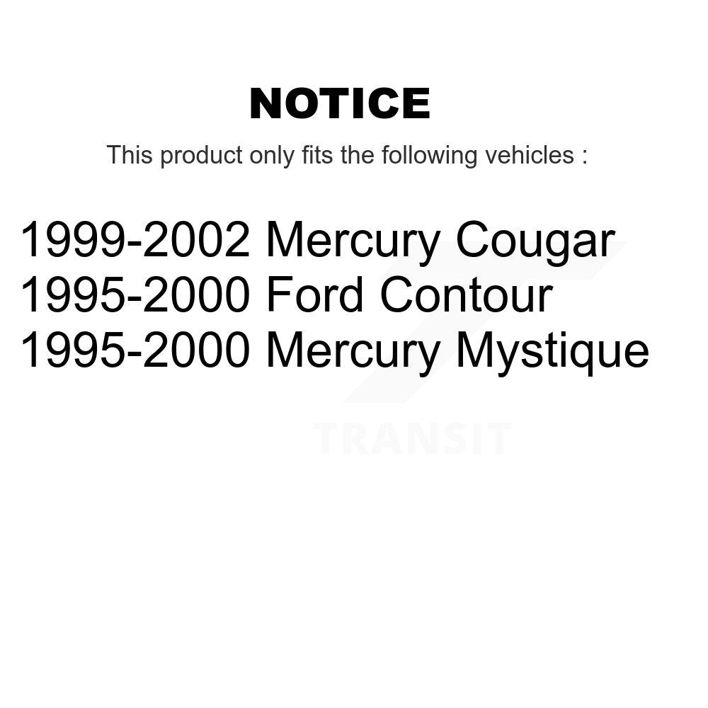 Front Wheel Bearing Pair For Ford Contour Mercury Cougar Mystique
