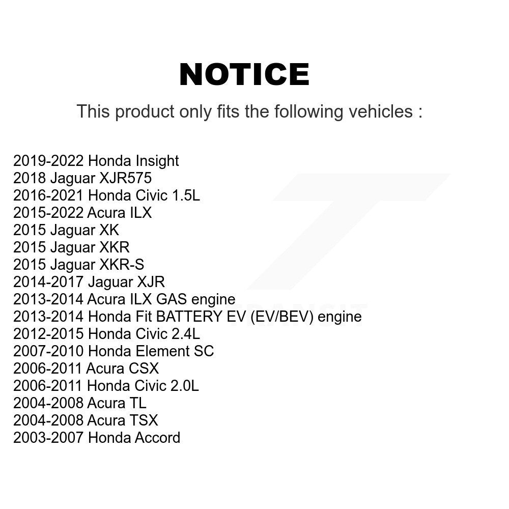 Front Wheel Bearing Pair For Honda Civic Accord Acura TL TSX Element Insight ILX
