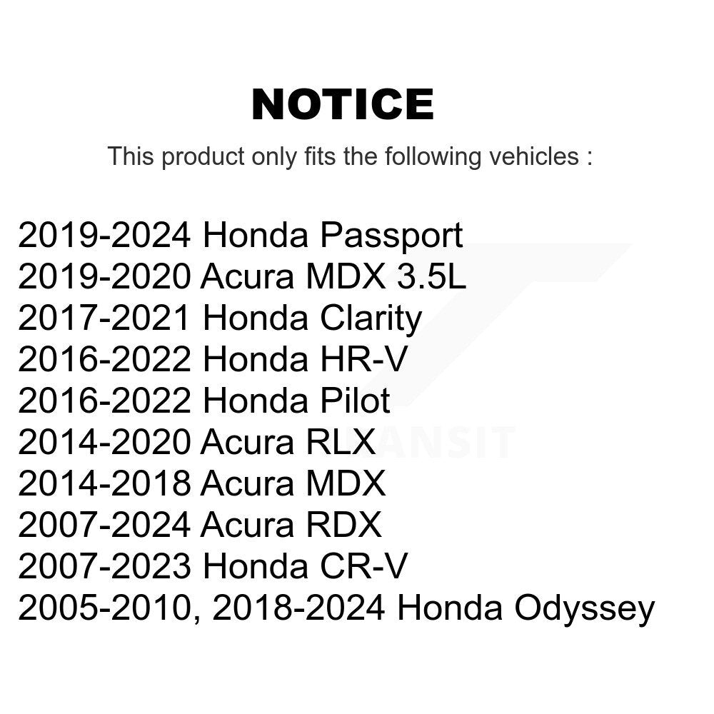 Front Wheel Bearing Pair For 2005-2010 Honda Odyssey