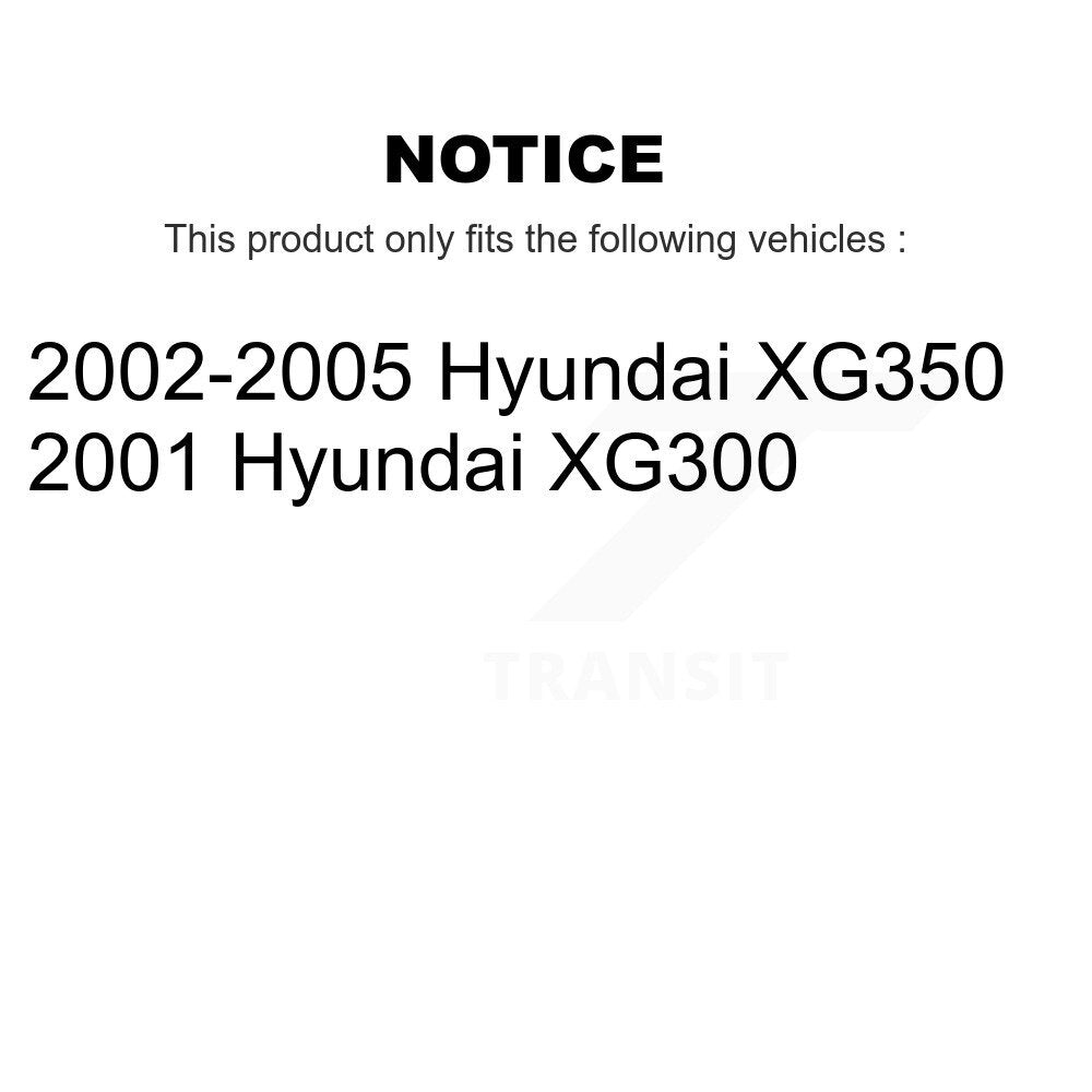 Rear Wheel Bearing And Hub Assembly Pair For Hyundai XG350 XG300