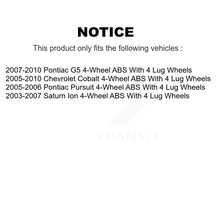 Charger l'image dans la galerie, Rear Wheel Bearing Hub Assembly Pair For Chevrolet Cobalt Saturn Ion Pontiac G5