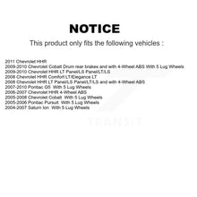 Charger l'image dans la galerie, Rear Wheel Bearing Hub Assembly Pair For Chevrolet Cobalt HHR Saturn Ion Pontiac