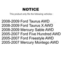 Load image into Gallery viewer, Rear Wheel Bearing &amp; Hub Assembly Pair For Ford Five Hundred Freestyle Taurus X