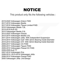 Charger l'image dans la galerie, Rear Wheel Bearing Hub Assembly Pair For Volkswagen Jetta Passat Tiguan Beetle R