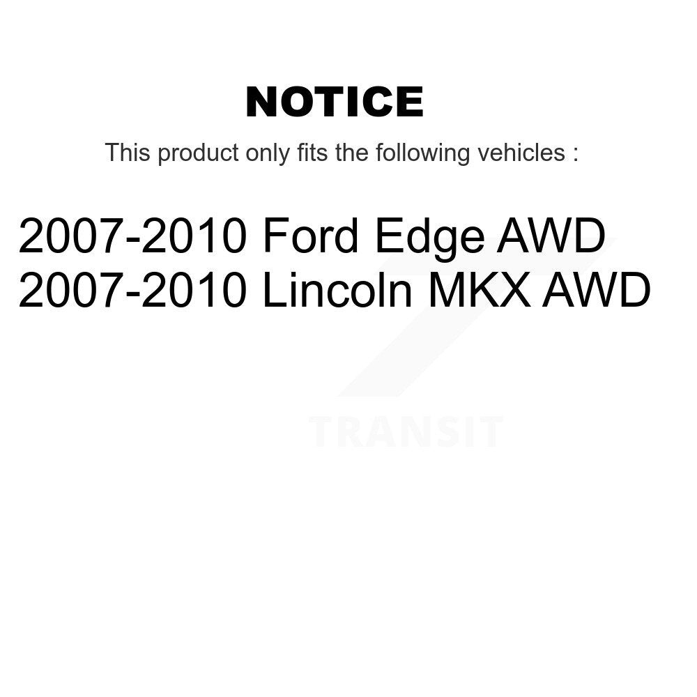 Rear Wheel Bearing And Hub Assembly Pair For 2007-2010 Ford Edge Lincoln MKX AWD