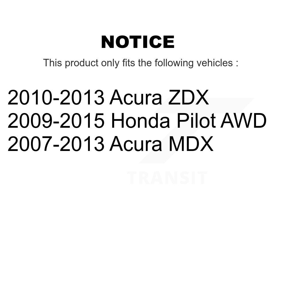 Rear Wheel Bearing And Hub Assembly Pair For Honda Pilot Acura MDX ZDX