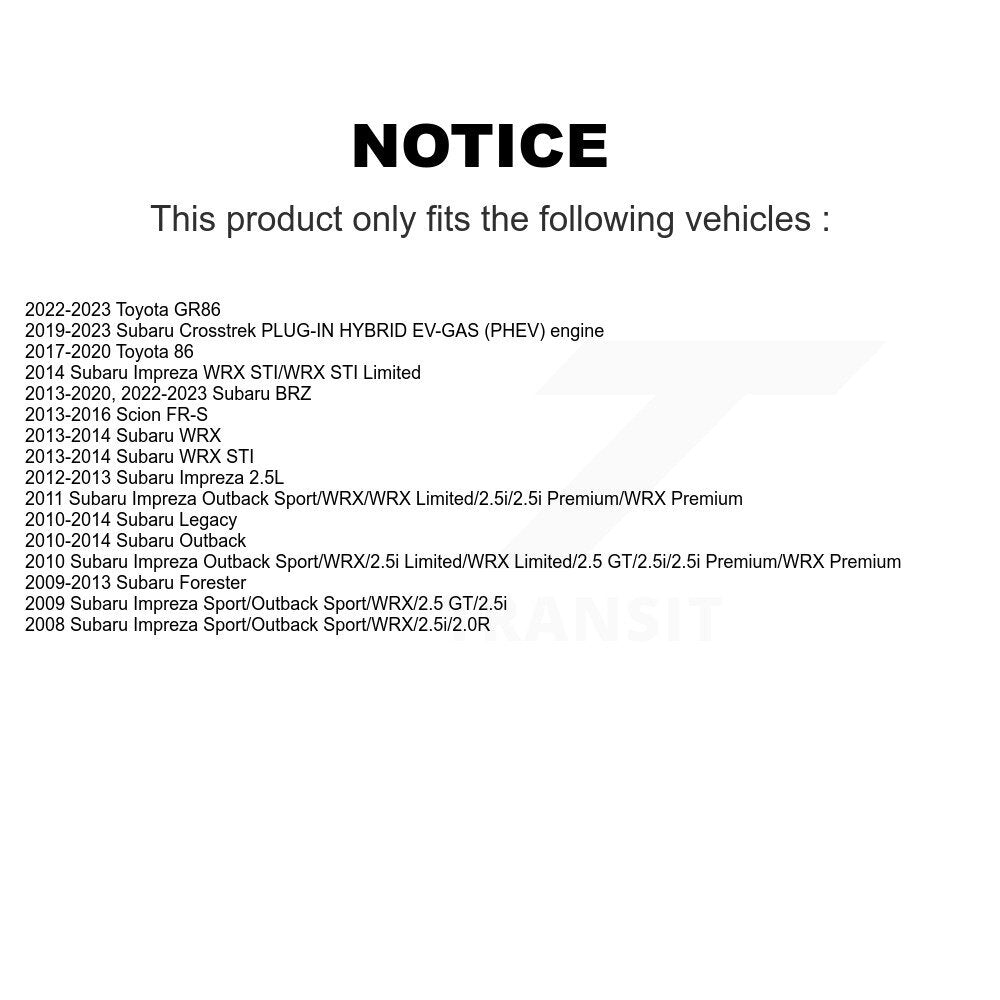 Rear Wheel Bearing Hub Assembly Pair For Subaru Outback Impreza Forester Legacy