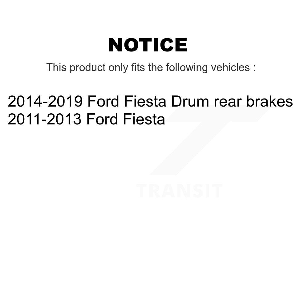 Rear Wheel Bearing And Hub Assembly Pair For Ford Fiesta