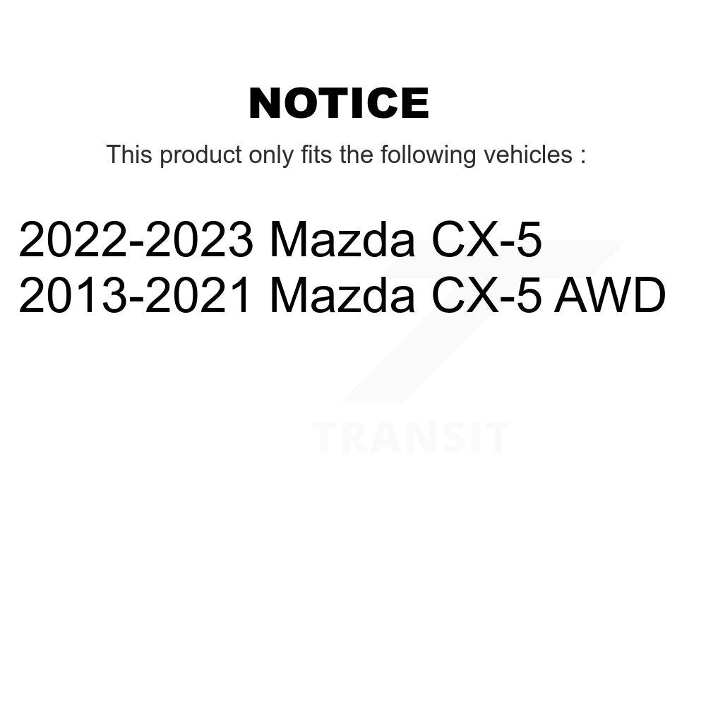 Rear Wheel Bearing And Hub Assembly Pair For Mazda CX-5