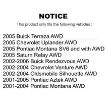 Load image into Gallery viewer, Rear Wheel Bearing And Hub Assembly Pair For Buick Rendezvous Chevrolet Pontiac