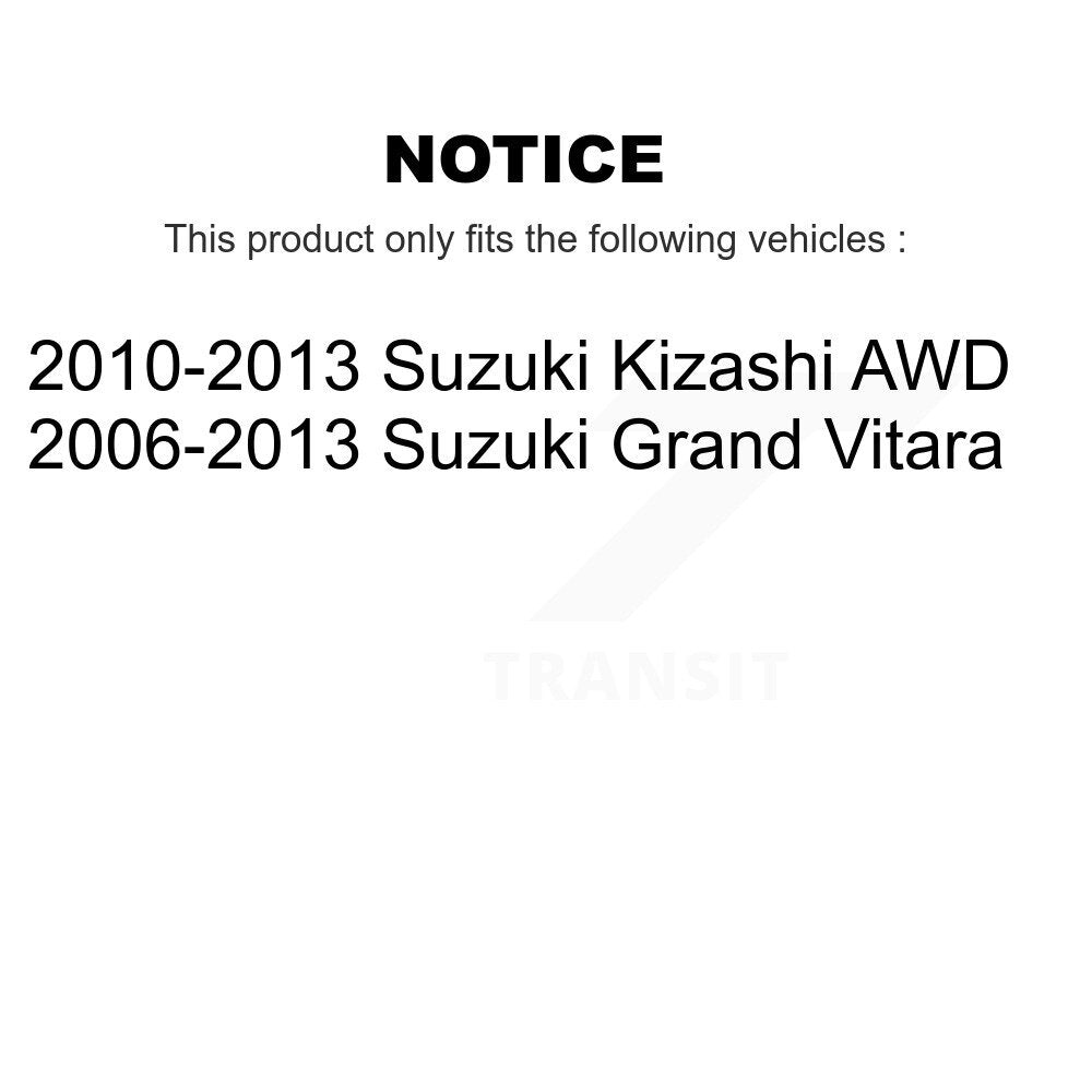 Rear Wheel Bearing And Hub Assembly Pair For Suzuki Grand Vitara Kizashi
