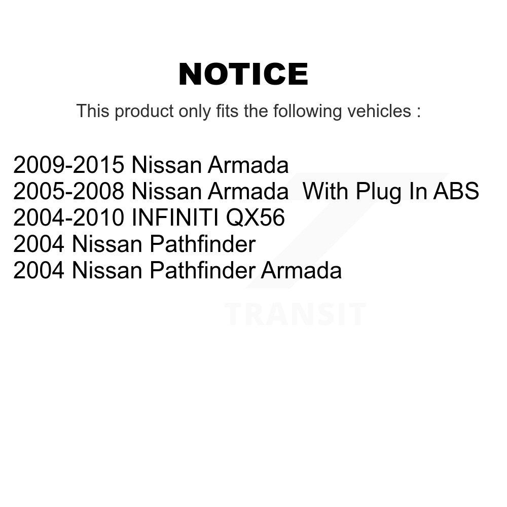 Rear Wheel Bearing Hub Assembly Pair For Nissan Armada INFINITI QX56 Pathfinder