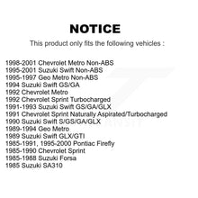 Load image into Gallery viewer, Rear Outer Wheel Bearing Pair For Metro Geo Chevrolet Suzuki Swift Sprint Forsa