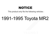 Charger l'image dans la galerie, Rear Wheel Bearing Pair For 1991-1995 Toyota MR2