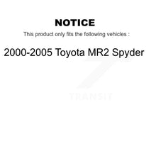Charger l'image dans la galerie, Rear Wheel Bearing Pair For 2000-2005 Toyota MR2 Spyder