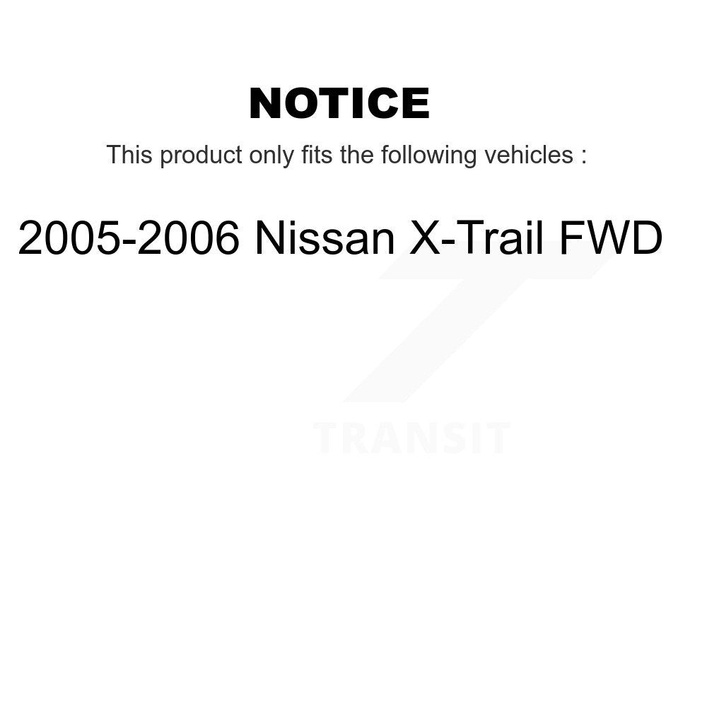 Rear Wheel Bearing Pair For 2005-2006 Nissan X-Trail FWD