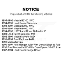 Load image into Gallery viewer, Front Outer Wheel Bearing Race Pair For Ford Ranger Explorer Mazda Land Rover 90