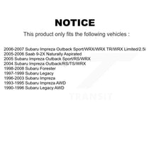 Load image into Gallery viewer, Rear Inner Wheel Bearing Race Pair For Subaru Forester Impreza Legacy Saab 9-2X