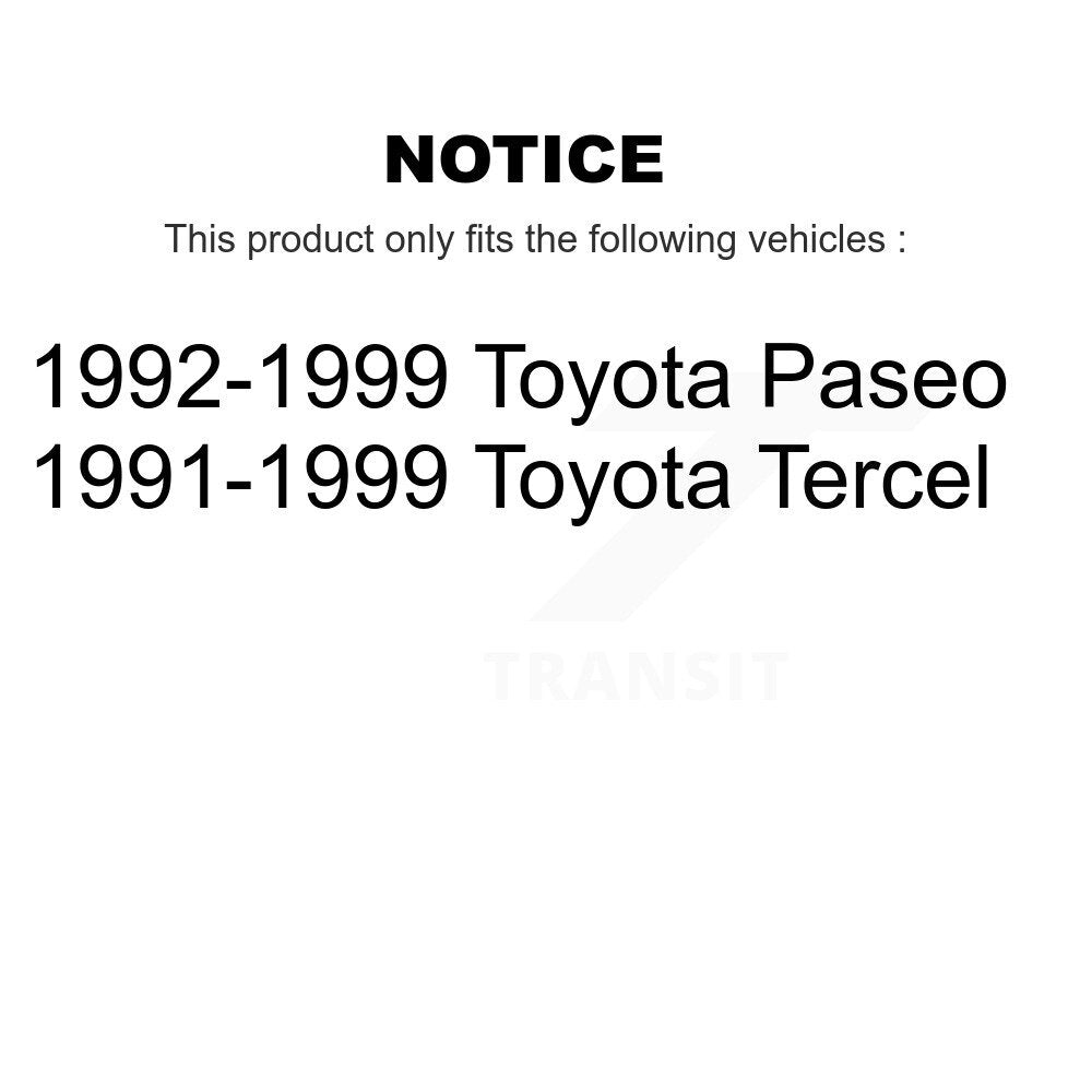 Rear Inner Wheel Bearing And Race Pair For Toyota Tercel Paseo