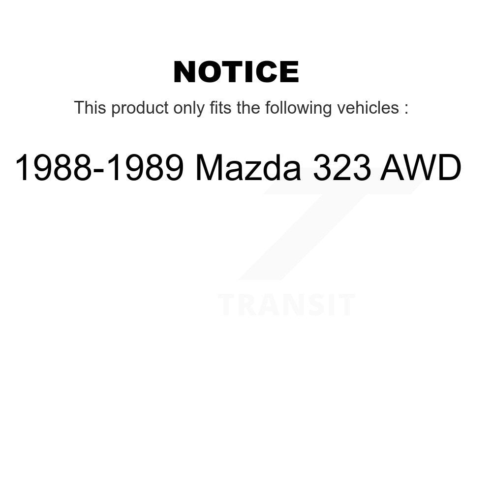 Rear Outer Wheel Bearing And Race Pair For 1988-1989 Mazda 323 AWD