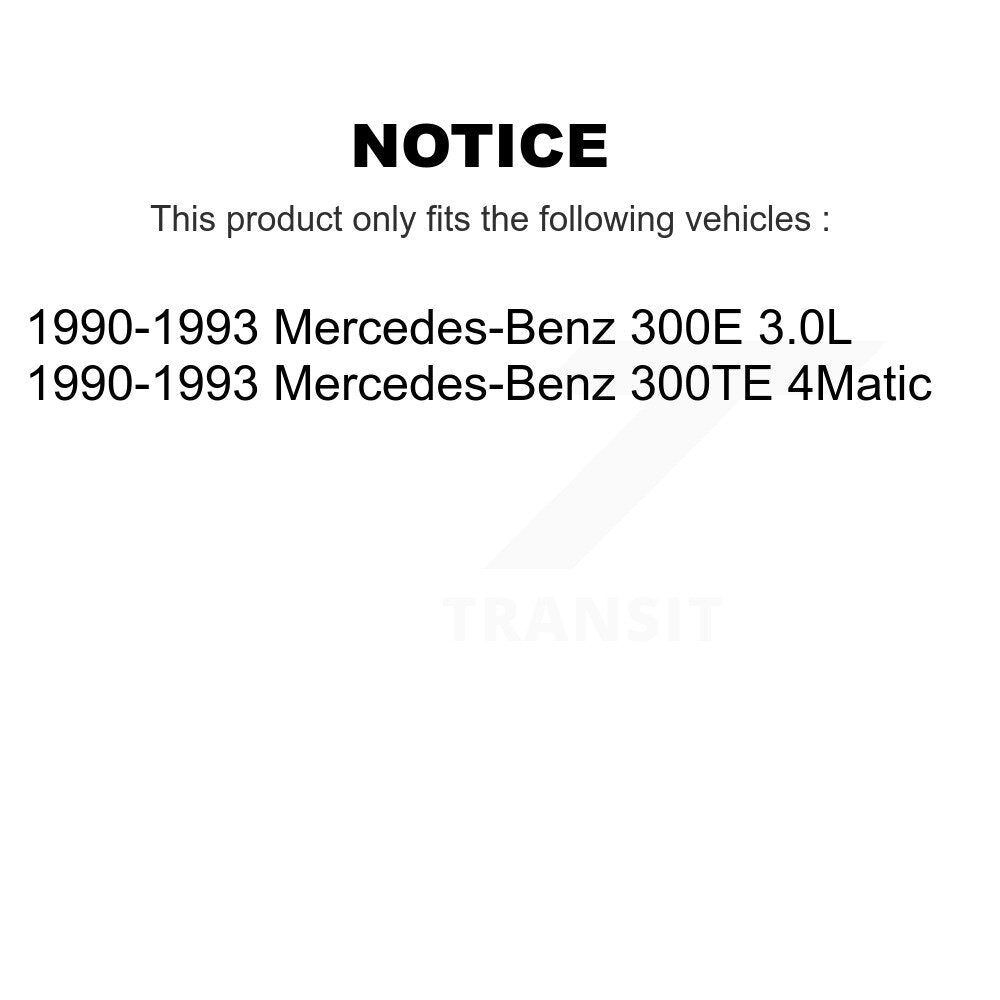Front Rear Wheel Bearing Kit For 1990-1993 Mercedes-Benz 300E 300TE