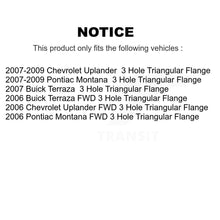 Load image into Gallery viewer, Front Rear Wheel Bearing &amp; Hub Assembly Kit For Chevrolet Uplander Buick Terraza