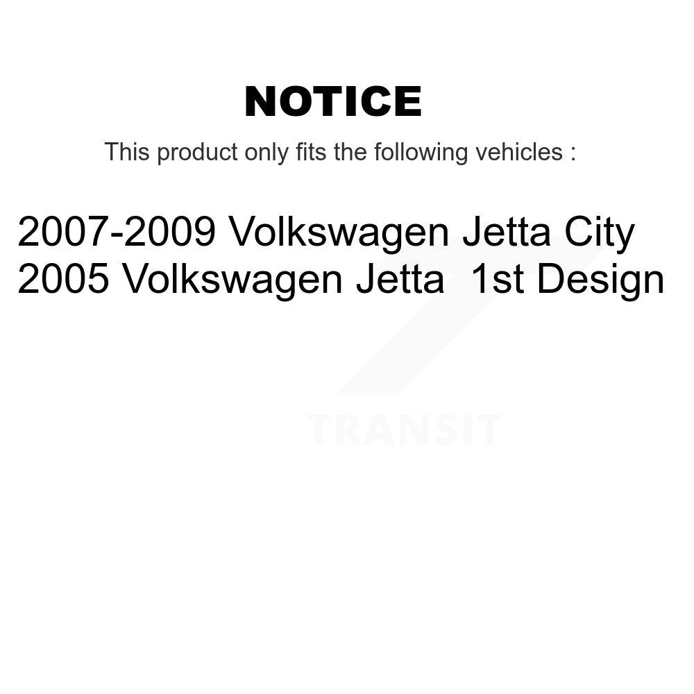 Front Rear Wheel Bearing & Hub Assembly Kit For Volkswagen Jetta City