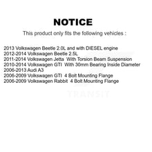 Charger l'image dans la galerie, Front Rear Wheel Bearing Hub Assembly Kit For Volkswagen Jetta Beetle GTI Rabbit