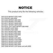 Load image into Gallery viewer, Front Rear Wheel Bearing Hub Assembly Kit For INFINITI G37 Q50 QX50 EX35 G35 M37