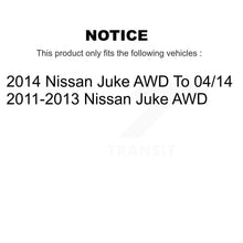 Load image into Gallery viewer, Front Rear Wheel Bearing &amp; Hub Assembly Kit For Nissan Juke AWD
