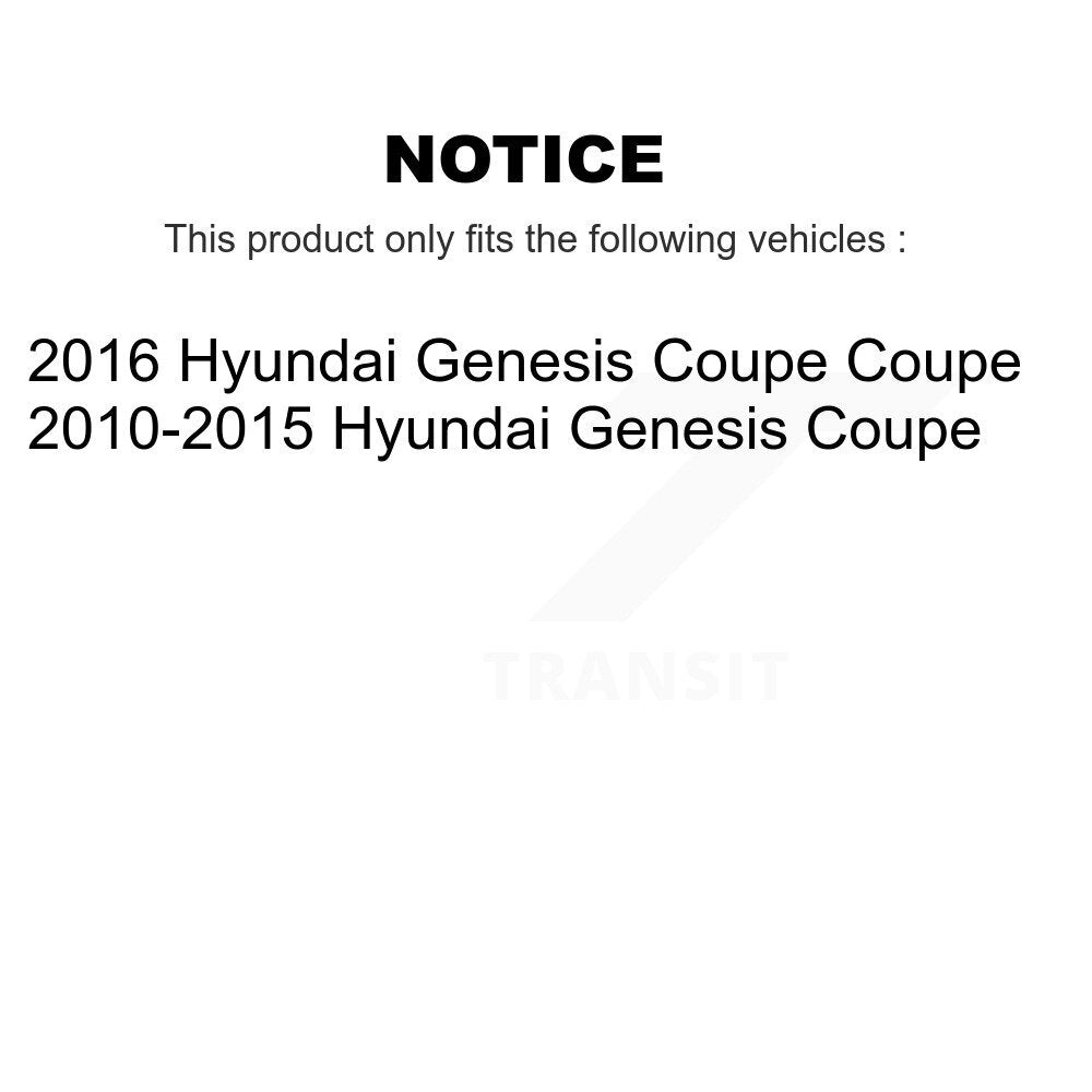 Front Rear Wheel Bearing & Hub Assembly Kit For Hyundai Genesis Coupe