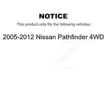 Load image into Gallery viewer, Front Rear Wheel Bearing &amp; Hub Assembly Kit For Nissan Pathfinder