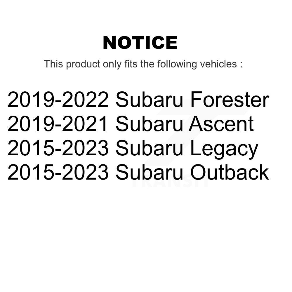 Rear Wheel Bearing & Hub Assembly Pair For Subaru Outback Legacy Forester Ascent