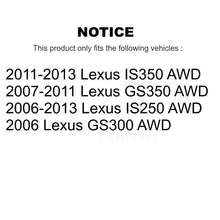 Load image into Gallery viewer, Front Rear Wheel Bearing Hub Assembly Kit For Lexus IS250 GS350 GS300 IS350 AWD