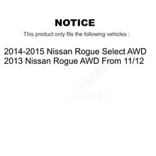 Charger l'image dans la galerie, Front Rear Wheel Bearing Hub Assembly Kit For 2014-2015 Nissan Rogue Select AWD