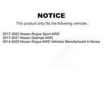 Load image into Gallery viewer, Front Rear Wheel Bearing &amp; Hub Assembly Kit For Nissan Rogue Sport Qashqai AWD