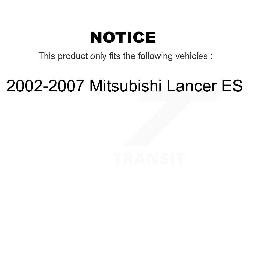 Rear Wheel Bearing And Hub Assembly Pair For 2002-2007 Mitsubishi Lancer ES