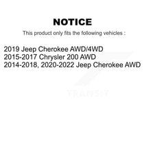 Load image into Gallery viewer, Rear Wheel Bearing And Hub Assembly Pair For Jeep Cherokee Chrysler 200