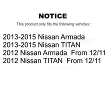 Load image into Gallery viewer, Front Wheel Bearing And Hub Assembly Pair For Nissan TITAN Armada 4WD K70-101417