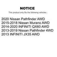 Load image into Gallery viewer, Front Rear Wheel Bearing Hub Assembly Kit For Nissan Pathfinder Murano INFINITI