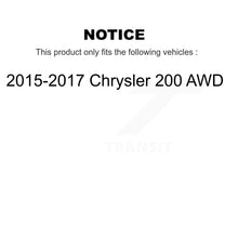 Charger l'image dans la galerie, Front Rear Wheel Bearing &amp; Hub Assembly Kit For 2015-2017 Chrysler 200 AWD
