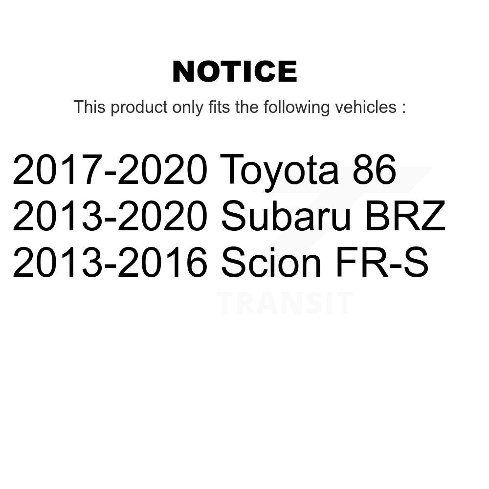 Front Rear Wheel Bearing & Hub Assembly Kit For Scion FR-S Subaru BRZ Toyota 86
